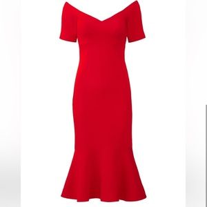 Cinq A Sept Marta Dress in Carmine Red 0 NWOT